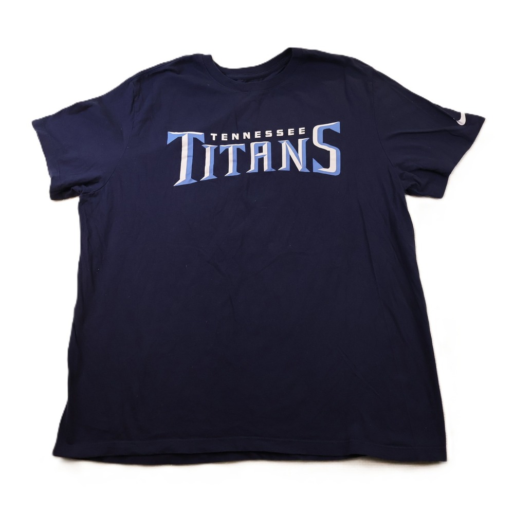 Nike Mens XL T-Shirt Navy Tennessee Titans Graphic Tee N199P-41S